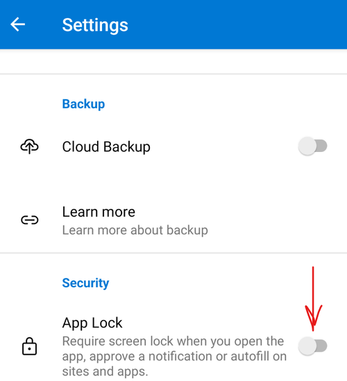 authenticator app lock